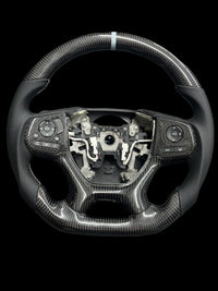 CARBON FIBER STEERING WHEEL - HONDA (Black  Leather) - Odyssey / Pilot
