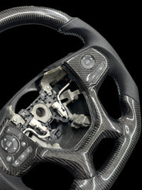CARBON FIBER STEERING WHEEL - HONDA (Black  Leather) - Odyssey / Pilot