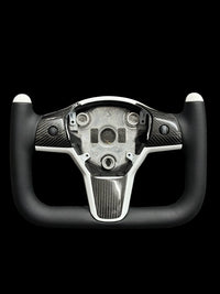 CARBON FIBER STEERING WHEEL TESLA MODEL 3 & Y