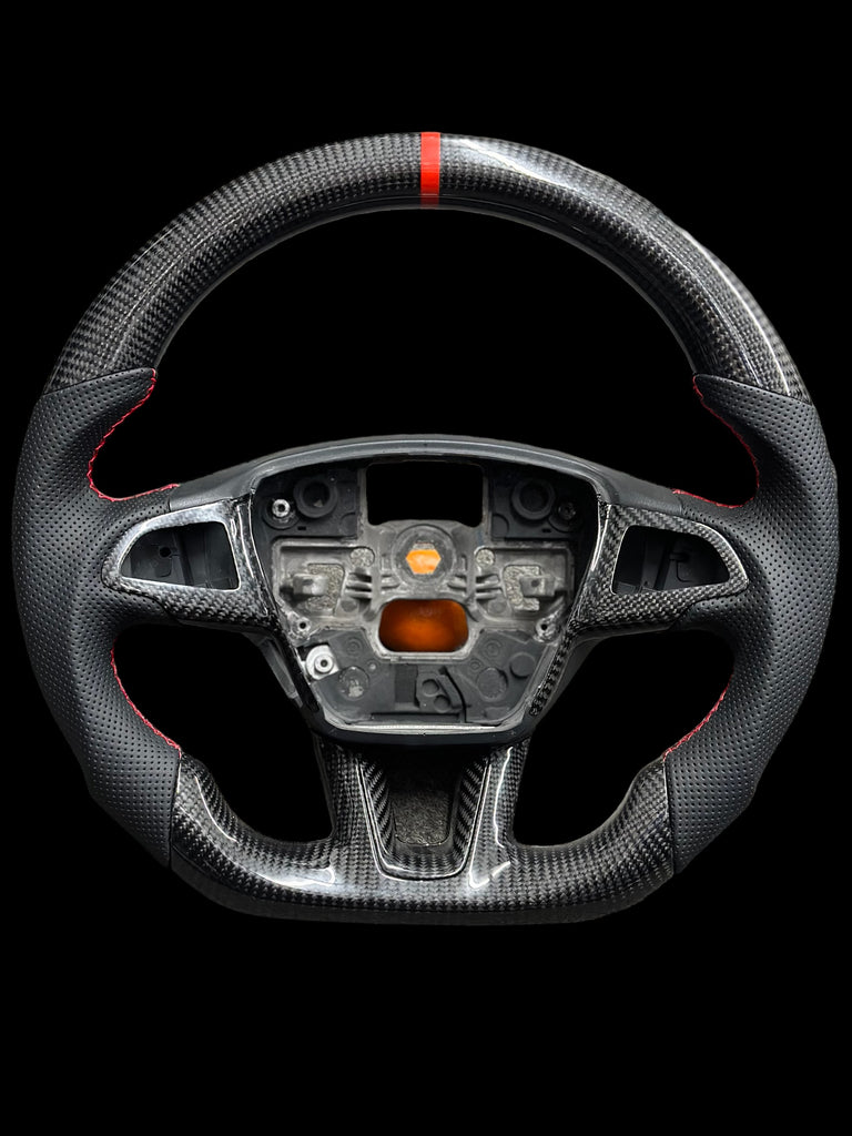 CARBON FIBER STEERING WHEEL FORD FOCUS RS ST 2016 2019 Project JDM NYC