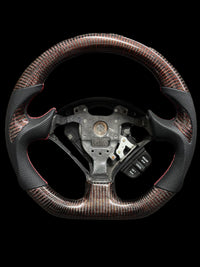 STEERING WHEEL - HONDA - S2000 RED REFLECTIVE & CARBON GRIPS