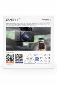 venture elment 2 dash camera front and back cameras