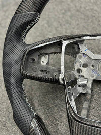 STEERING WHEEL - HONDA - CRV Black Leather Silver line  (2017 2018 Only )