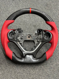 STEERING WHEEL - HONDA - CIVIC (2012-2015 Si All models Red leather )