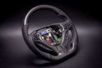 CARBON STEERING WHEEL - ACURA - TSX (2009-2014 FULL BLACK)
