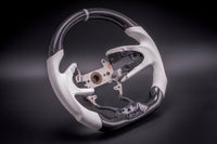 STEERING WHEEL - HONDA - CIVIC 10TH GEN WHITE LEATHER