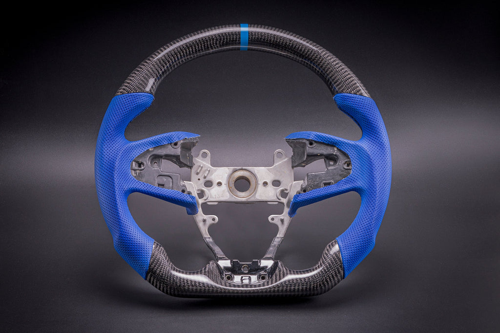 STEERING WHEEL - HONDA - CIVIC 10TH GEN BLUE LEATHER