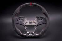 STEERING WHEEL - HONDA - CIVIC 10TH GEN BLACK LEATHER RED STRIPE